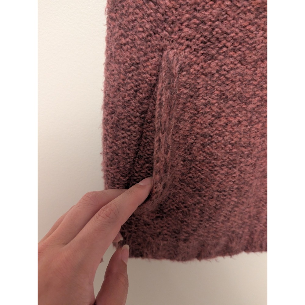 Woolrich Women's Size Medium Pink Gray Wool Blend Knit Button Up Sweater‎ Vest - Picture 2 of 8